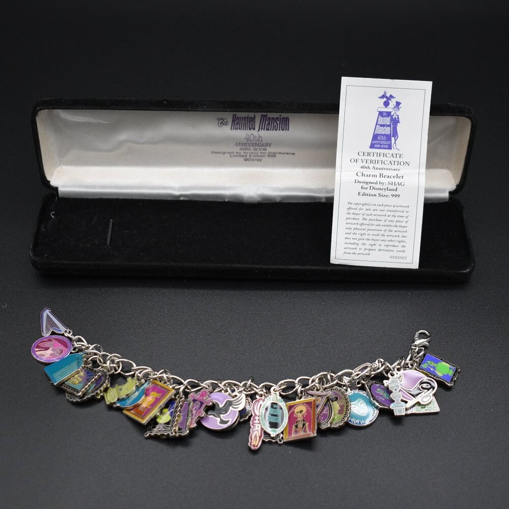 Disney Charm Bracelet Shag The Haunted Mansion 40th Anniversary LE 999